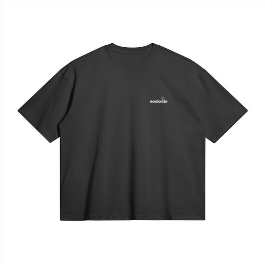 raw basic t-shirt - socioclo logo white