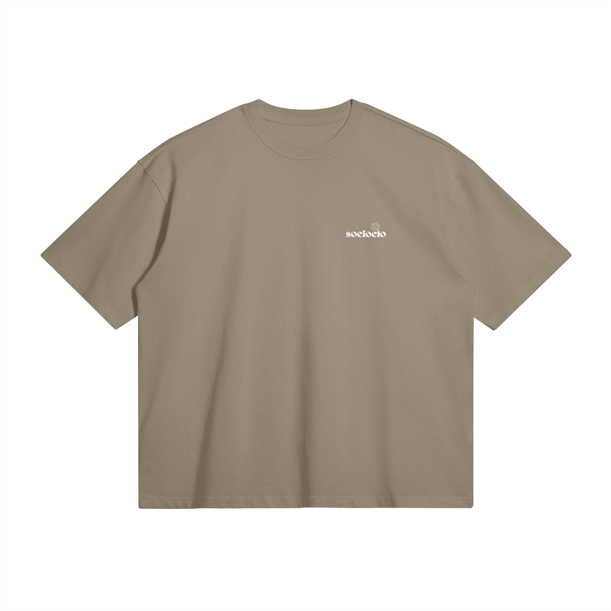 raw basic t-shirt - socioclo logo white