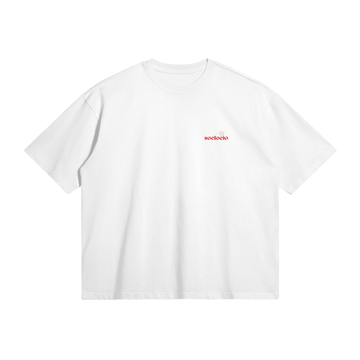 raw basic t-shirt - socioclo logo red